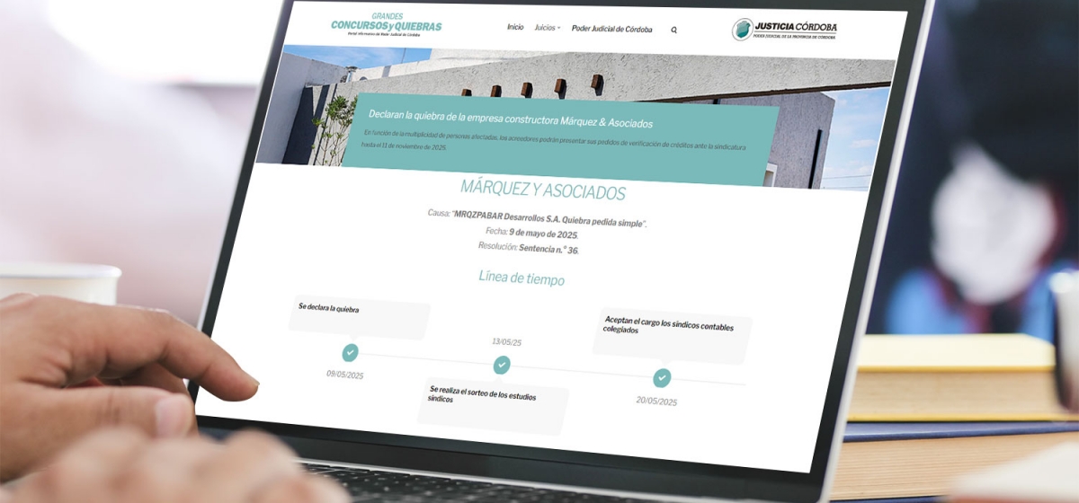 Márquez & Asociados: consultar online información relevante de la quiebra