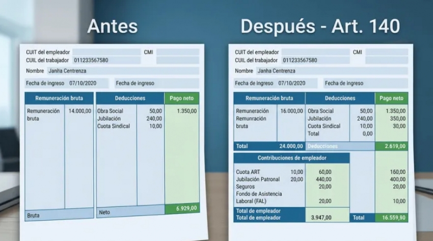 como es el nuevo recibo de sueldo